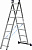Лестница СИБИН универсальная, двухсекционная, 7 ступеней, макс. высота 308 см 