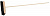Щетка ЗУБР уличная деревянная с ручкой, волокно 90мм, ПЭТ, 140см, 40х7см