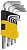 Набор STAYER Ключи "MASTER" имбусовые короткие, Cr-V, сатинированное покрытие, пластик. держатель, H