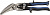 Ножницы по металлу прямые удлинённые ЗУБР 280мм, прямой и правый проходной рез, рез металлич сеток и