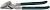 Ножницы KRAFTOOL по металлу цельнокованые, сквозной прямой, выкружной и фигурный рез, 260мм