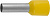 Наконечник СВЕТОЗАР штыревой, изолированный, для многожильного кабеля, желтый, 6,0 мм2, 10шт