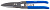 Ножницы по металлу цельнокованые ЗУБР 220мм, прямые, усиленные, твердость HRC 58-61