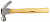 Молоток-гвоздодер ЗУБР кованый, с деревянной рукояткой, 450г