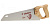 Ножовка по дереву (пила) ЗУБР ЛЕВША-Тулбокс 350 мм, 11TPI, 3D мелкий зуб, точный рез вдоль и поперек