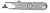 Нож ЗУБР "МАСТЕР" с трапециевидным лезвием тип А24, метал. корпус, выдвижное лезвие с автоматической