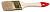 Кисть плоская ТЕВТОН "СТАНДАРТ", светлая натуральная щетина, деревянная ручка, 100мм