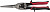 Ножницы по металлу прямые удлинённые ЗУБР 290мм, прямой проходной рез, Cr-MO, режущая способность: х