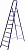 Лестница-стремянка СИБИН стальная, 9 ступеней, 187см