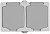 Комплект розеток СВЕТОЗАР "АВРОРА" с заземлением и защитной крышкой, IP44, цвет серо-белый, 16А/~250