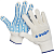 Перчатки ЗУБР трикотажные, 10 класс, х/б, с защитой от скольжения, L-XL, 10пар