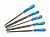 Набор ЗУБР: Напильники "ПРОФЕССИОНАЛ" с двухкомп ручкой, плоский, полукруглый, трехгранный, квадратн